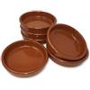 ToCi Set di 4 ciotole per tapas marrone | 230 ml ciotola Cazuela | ciotole per dessert in argilla mediterranea Ø 15 cm | argilla tradizionale spagnola