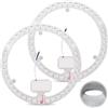 BORDEAG Modulo LED per Plafoniera, 2 Pezzi Modulo ad Anello a LED 36W, Bianco 6000K, Set di Conversione per Plate Ad Anello, Ø 23 cm, per Scheda Retrofit Ricambio