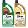 Nuncas Livax Cera profumata - 1L & Livax Splendi Parquet Cera Protettiva per Pavimenti in Legno - 1L