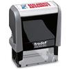 Trodat Office Printy 4912 - Timbro autoinchiostrante con testo, 47 x 18 mm, colore: Blu/Rosso
