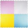 Bakaji Tappeto Puzzle 4 pezzi XXL 58 x 58 cm Multicolore in morbida gomma EVA resistente, isolante, lavabile, Tappetino da gioco per bambini Superficie Colorata per Giocare, 4 Tasselli Maxi