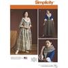 Simplicity Pattern 8161 Costumi da Donna del XVIII secolo, Carta, Bianco, Carpet Uni Terracotta Size: Ø120cm Round