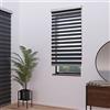 MADECOSTORE Alutech - Tenda avvolgibile doppia per giorno notte, colore: antracite, dimensioni: 64 x 250 cm, con cassetto, catena in alluminio