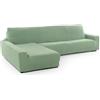 FAVERTI Fodera per chaise longue, braccio lungo sinistro (vista frontale) | Modello Novele, copripiumino super regolabile, turchese, protezione di qualità in tessuto jacquard in cotone