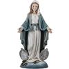 DRW Figura Vergine Miracolosa Medaglie Patrono dei Miracoli e Protezione Divina in Resina Dipinta a Mano 62 cm