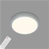 BRILONER - Plafoniera a Cielo stellato Plafoniera dimmerabile Temperatura colore regolabile Telecomando Argento Diametro 280 x 40 mm