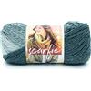 Lion Brand Yarn, Scarfie, Filato voluminoso per lavoro a maglia, grigio pallido/pietra blu, 1 matassa