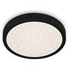 BRILONER - Plafoniera a LED, decorazione a stelle, lampadario LED, lampada moderna, temperatura di colore bianco neutro, Ø 280 mm, colore: Nero