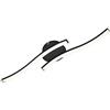 BRILONER Leuchten 3449-015 LED, plafoniera, Doppio faretto, 12 Watt, 960 Lumen, 3.000 Kelvin, Legno-Nero, 555x120x72mm (LxWxH)
