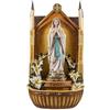 DRW Fontana della Vergine di Lourdes patrona dei Malati di Resina Dipinta a Mano