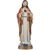 DRW Statuetta del Sacro Cuore di Gesù in Resina Dipinto a Mano 40 cm, Multicolore, Medidas: 12x12x40 cm