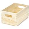 Compactor RAN6474 Scatola Senza Coperchio, Legno Grezzo, 30x20x14 cm