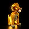 GEAMENT Set di Luci LED Compatibile Con LEGO Giovane Simba Re Leone (Young Simba the Lion King) - Kit Di Illuminazione per 43247 (Modello di mattoncini non incluso)
