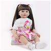 SYP Bambole Reborn 24 Pollici 60 cm Realistico Vinile Silicone Morbido Bambola Originali Simulazione Capelli Lunghi Bambino Bambole Reborn Babies Regalo di Natale