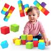Pairez Toys Blocchi da costruzione magnetici, 1,65 pollici, grandi dadi magnetici impilabili per bambini, giocattoli sensoriali e montessori per ragazzi e ragazze di 1, 2, 3 anni (12 pezzi)
