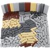 Feleph Masonry Profile Bricks - Set di 260 mattoni da costruzione multicolore per pareti MOC in muratura, profilo in mattoni, compatibile con grandi marche