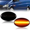 OZ-LAMPE Frecce Laterale a LED per Mercedes-Benz W450 W452 W168 Citan W415 Vito W639 Vito W447, Indicatori di Laterale a LED Canbus, Nero 2 Pezzi