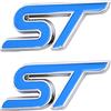 SgW 2 pezzi ST emblema applicabile a tutte le porte del veicolo carrozzeria bagagli e altri oggetti (blu)