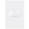 Tezenis Reggiseno Triangolo Cotone Organico Lisbon Donna Bianco