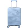 Before by Luigi Benetton Trolley rigido bagaglio a mano, approvato dalla maggior parte delle compagnie aeree low cost, 55 cm, ESPANDIBILE!! Misure 55 x 38 x 23 cm Marchio Originale Pierre Cardin (CELESTE)