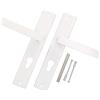 KOTARBAU® Maniglia PZ 72 mm cartello lungo bianco con viti di montaggio
