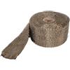 PerGar Avvolgitubo Ignifugo, Nastro Isolante per Tubi, Nastro Antiscottatura, Protezione per Canna Fumaria del Forno, con 2 Clip