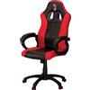 Qubick Milan Sedia da gaming per PC Seduta imbottita Nero, Rosso