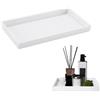 JINJUMEI Vassoio Bagno Vassoio Portaoggetti Bagno Vanity Tray Vassoio Rettangolare, Vassoio Portaoggetti Multifunzionale per Conservare Ordinatamente Profumi, Shampoo, Flaconi Di Lozioni, Trucchi