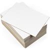 Trashy World 20 fogli di cartone ondulato, bianco DIN A4 (210 x 297 mm), cartone ondulato, 4 mm, per lavori manuali, rinforzo di buste, scatole, modellismo