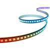 CUQI WS2812B Striscia LED Indirizzabile Individualmente 5050 SMD 256 RGBIC LED per Design fai da te e Decorazione per la Casa (144LEDs/1M, Nero)