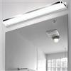 Talwei lampada da specchio per bagno, lampada da parete per bagno in acciaio inox, lampada da specchio per bagno 42cm 9 W, lampada a LED 4000K 6000K, lampada da parete per bagno (Bianco naturale)