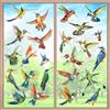decalmile 25 Pezzi Adesivi per Finestra Uccelli di Colibrì Decalcomanie per Finestre Non Adesiva Vetro Pellicola Uccelli Primaverile Estate Adesivi Anti-Collisione Finestra Vetro Porte Cucina