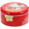 Mobestech 1 pezzo di cartone scatola di latta lattina per conservare in metallo grasso gatto biscotti contenitore esistente contenitore per biscotti da regalare Natale gatto felice ferro matrimonio