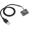 Shanrya Modulo telecamera con messa a fuoco automatica, scheda webcam industriale Mini USB 2.0 con angolo di campo 64° con sensore OV3640 per per Windows per OS X