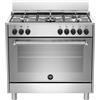 La Germania AMN965EXV - Cucina a gas con forno elettrico, 5 fuochi, 90x60 cm, Inox