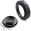 ADQQUI Paraluce in metallo HN-40 e copriobiettivo da 46 mm compatibile con Nikon Z50 Z30 Zfc
