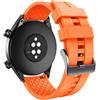 ANBEST Cinturino Compatibile con Huawei Watch GT/GT 3 46mm/GT 2 (46mm), 22mm Silicone per Huawei Watch 3/3 PRO/GT Active/Sport/Classic, Arancia
