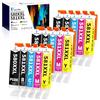 Vintella 580xxl 581xxl Cartucce Sostituzione per Canon 580 581 XXL PGI-580XXL CLI-581XXL per Pixma TS6150 TR7550 TR8550 TS6151 TS8150 TS9150 TS9155 TS9550 TS9551 TS705 TS8150 TS8151 TS8152 (15 Pezzi)