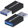 MMOBIEL Blocco Dati USB [2 Pack] Protezione contro il Juice Jacking - USB-A Defender Solo per Ricarica, Ricarica Sicura - Impedisce il Furto di Dati - Adattatore di Blocco Dato - Nero