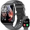 CASCHO Smartwatch Uomo Donna, 1.85'' Orologio Smartwatch Uomo Donna con Effettua/Risposta Chiamate, 115+ Sportive Smart Watch con Contapassi/Sonno/Cardiofrequenzimetro, IP68 Fitness Tracker per iOS Android
