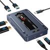 ACASIS Case SSD M2 NVMe 40Gbps, TBU405 Plus Compatibilità con Thunderbolt 4/3/, Con 1 DP(8K60Hz)+1 HDMI, 3 porta USB 10Gbps (2A+1C),NVMe Case Support SSD 2280/2260/2242/2230 B+M M-Key