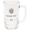 Le Fabuleux Shaman 39-1X-015 - Boccale da birra in oro Not to Beer in vetro trasparente e nero, D12 x H15 cm