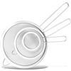 GeeRic 3pz Setaccio a Maglie Fini,Setaccio con Manico Colini in Acciaio Inox Dia 22/27.5/35CM Filtro Scolapasta Durevole Strumenti per Scolare Pasta,Frutta,Verdura,Dolce,Setacciare Farina,Zucchero a Velo