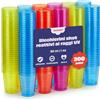 Matana 300 Bicchieri da Shot in Plastica Colorati, 30ml - Reattivo alla Luce Nera/UV - Bicchieri Shottini, Bicchierini Liquore - Resistenti e Riutilizzabili - Compleanni, Matrimoni, Barbecue, Feste