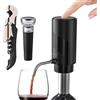 AIKARO - Aeratore Versatore Vino Elettrico Ricaricabile Decanter Automatico, con Cavatappi e Tappo Sottovuoto (Set)
