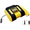 Amazon Basics Compressore portatile con manometro digitale, 12 V CC, 150 PSI, colore nero