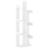 vidaXL Libreria Bianca 48x25,5x140 cm in Truciolato