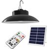 Generic - Lampada di sicurezza Luci per gazebo, Lampadario a soffitto solare | Illuminazione da esterno dimmerabile con pannello solare e remoto, luci da lavoro regolabili, luce