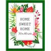 MG Design Cornice 30x40 cm - colore Verde, in legno, con vetro acrilico - da appendere in verticale o in orizzontale, senza sfondo, per foto, poster, puzzle