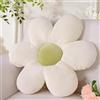 Yhoelata Cuscino Fiore Bianco, Cuscino da Pavimento Estetico per Camera, Cuscino Decorativo Margherita per Cameretta Bambini, Decorazione Preppy per Stanza, Cuscino per Divano 48 cm
